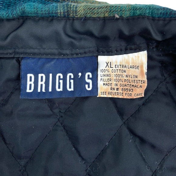 Brigg’s Vintage‎ Plaid Shacket Insulated Button Front Womens XL - Picture 4 of 6